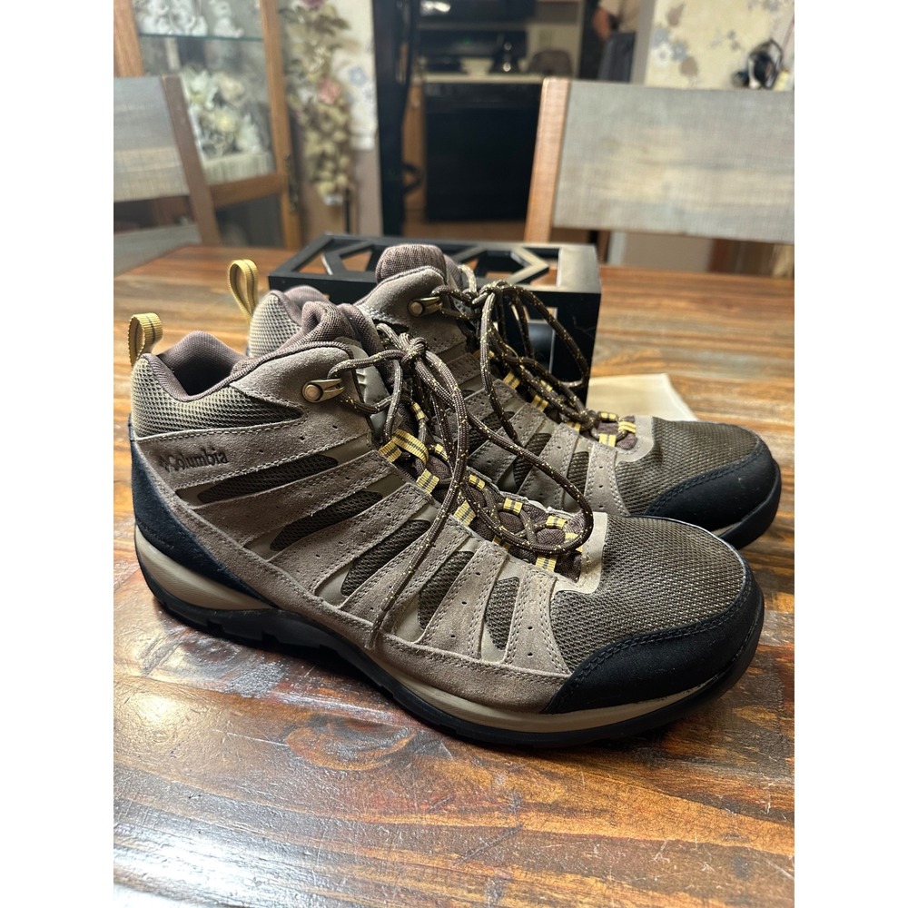Columbia Redmond V2 Mid Waterproof Hiking Boots Mens 14 Brown BM0833-231